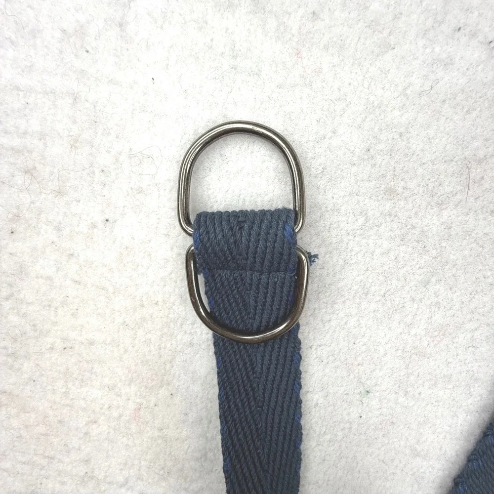 Unbranded Navy Blue Canvas D Ring Belt Size 46‎ xxl